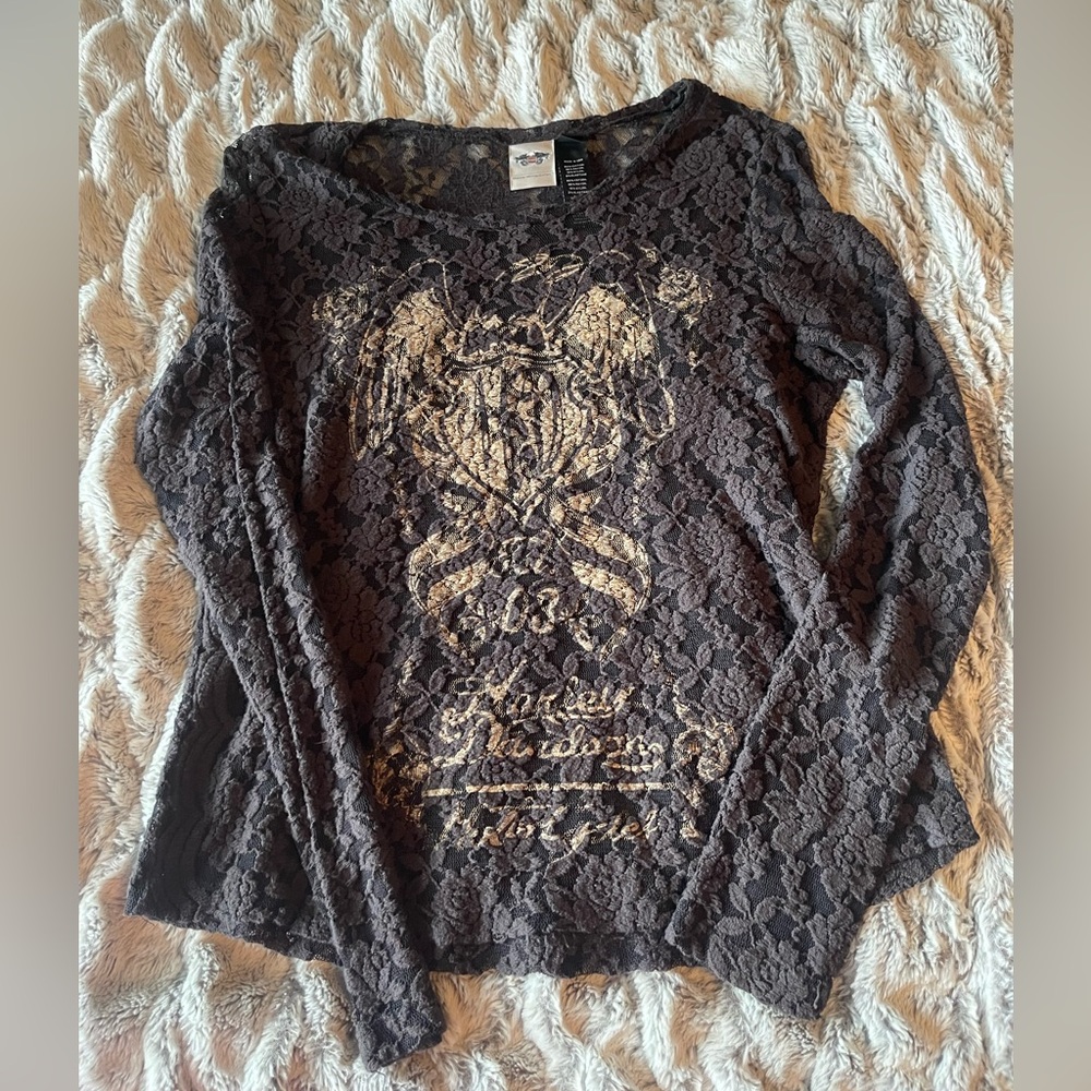 Authentic Harley-Davidson top.